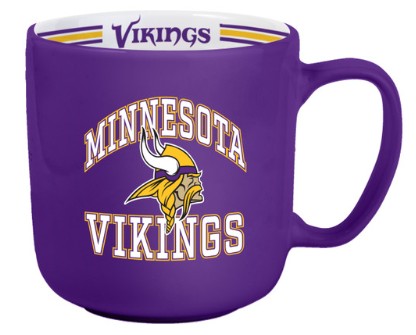 Minnesota Vikings Coffee Mug 15oz Stripe Design