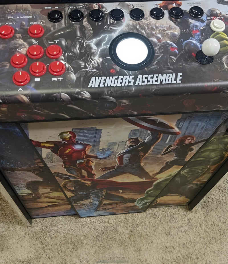 Avengers themed arcade cabinet