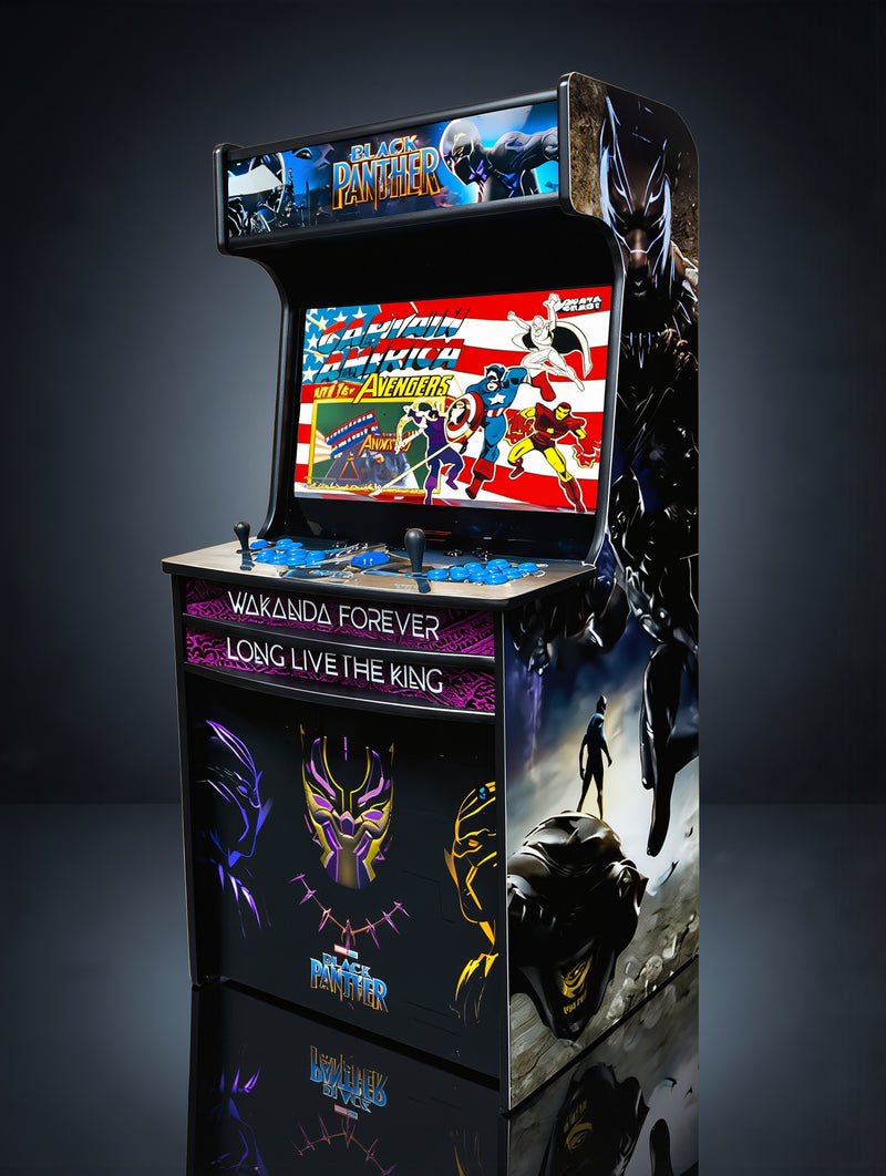 Black Panther themed arcade cabinet