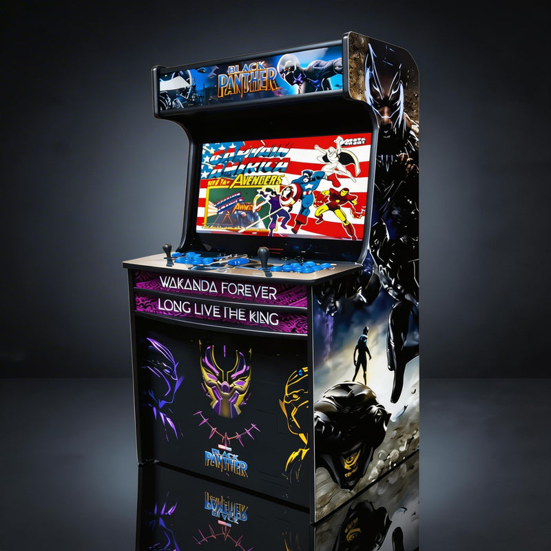 Black Panther themed arcade cabinet