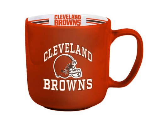 Cleveland Browns Coffee Mug 15oz Stripe Design