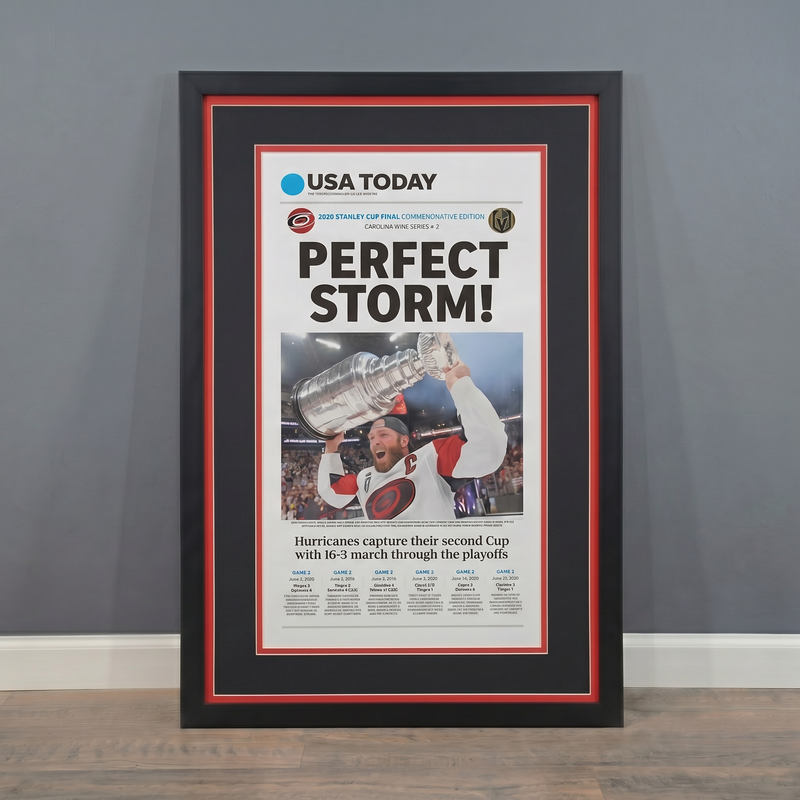 24 x 36 Carolina Hurricanes Stanley Cup Championship Art Print (USA Today)