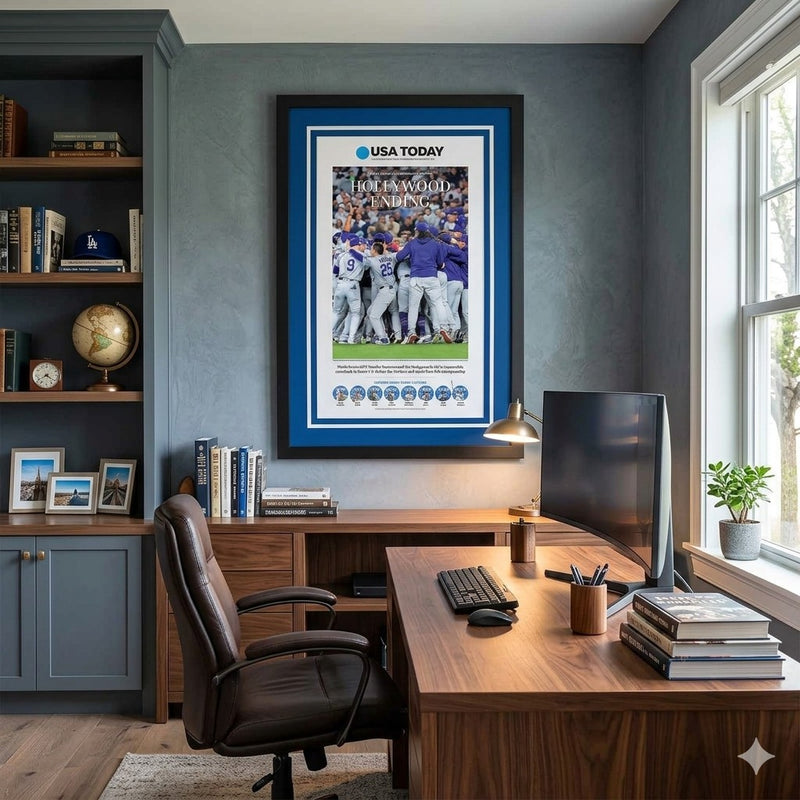 24 x 36 Dodgers 2024 Championship Art Print