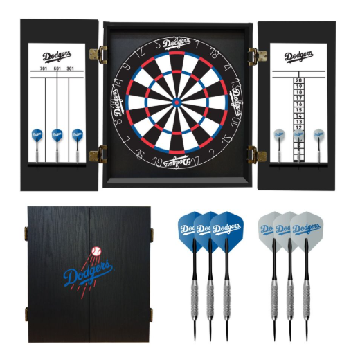 LA Dodgers Fans Choice Dart Cabinet Set