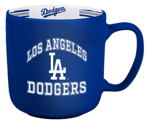LA Dodgers Coffee Mug 15oz Stripe Design
