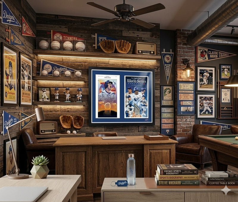 28 x 34 LA Dodgers Back to Back World Series Championship Art Prints