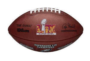 Eagles Super Bowl 59 (LIX) Champions Commemorative Leather Football
