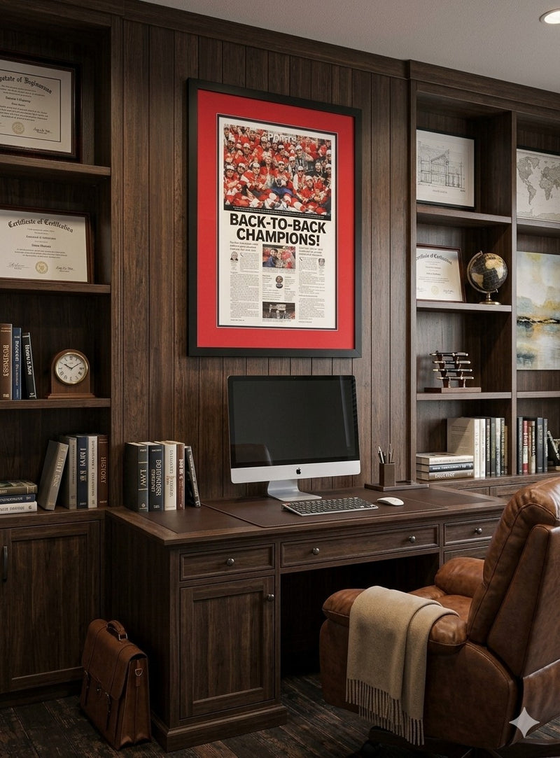 24 x 36 Florida Panthers Back to Back Championship Art Print