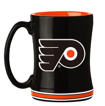 Philadelphia Flyers Coffee Mug 14oz Sculpted Relief