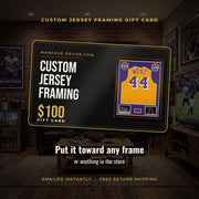 $100 Custom Jersey Framing Gift Card