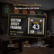 Custom Jersey Framing Gift Card from ManCave-Decor.com