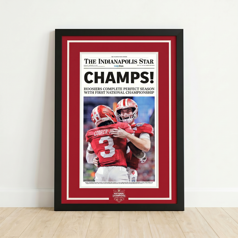 24 x 36 Indiana University National Championship Art Print (CHAMPS)
