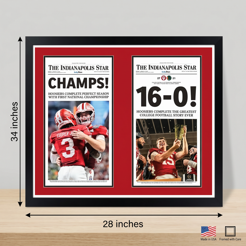 28 x 34 Indiana University Football National championship Double Art Print