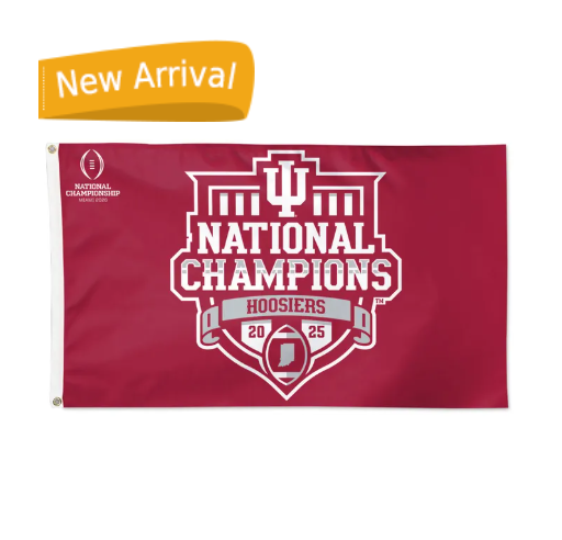 Indiana University Hoosiers Football 2025 National Champions 3 x 5 Flag