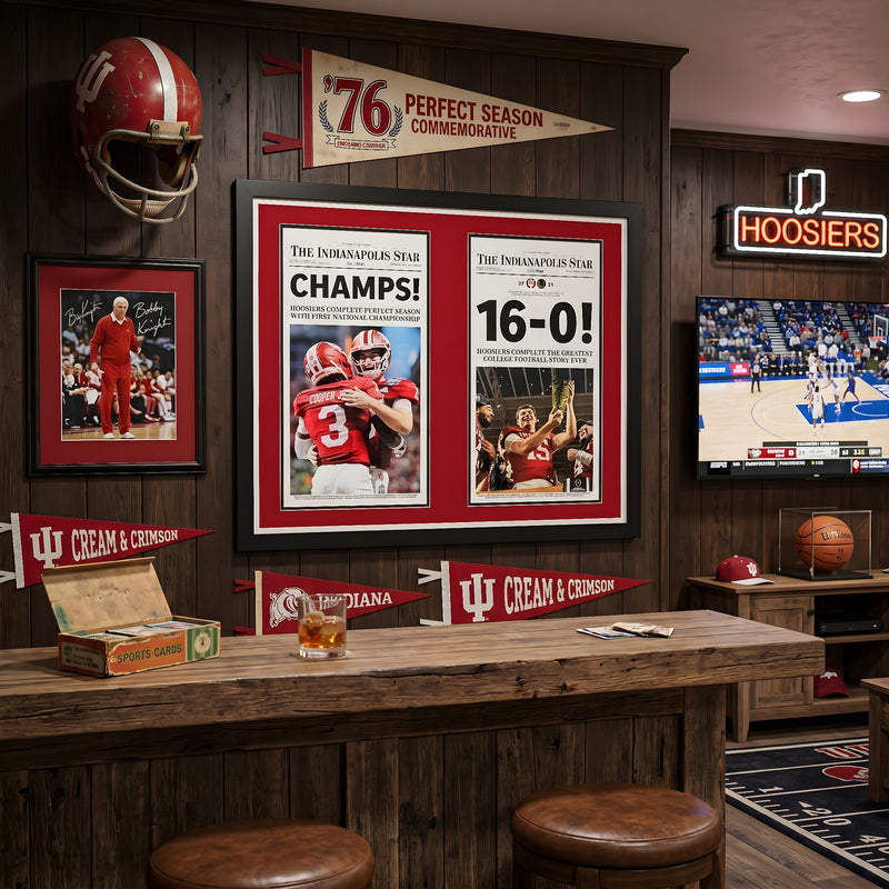 28 x 34 Indiana University Football National championship Double Art Print