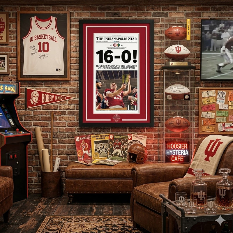 24 x 36 Indiana University National Championship Art Print (16-0)