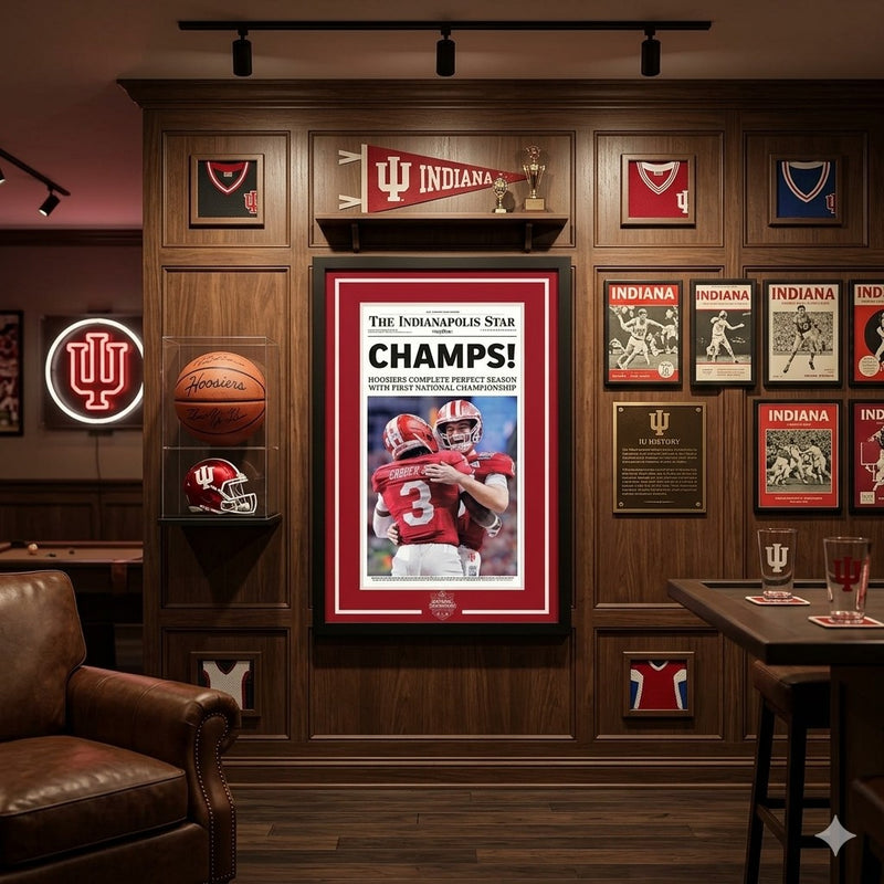24 x 36 Indiana University National Championship Art Print (CHAMPS)
