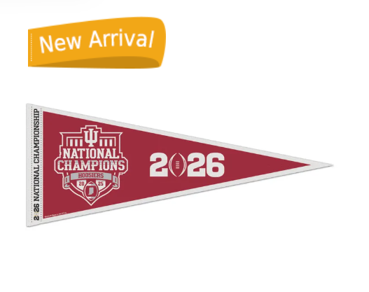 Indiana University Hoosiers Football 2025 National Champions 12 x 30 Pennant