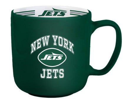 New York Jets Coffee Mug 15oz Stripe Design
