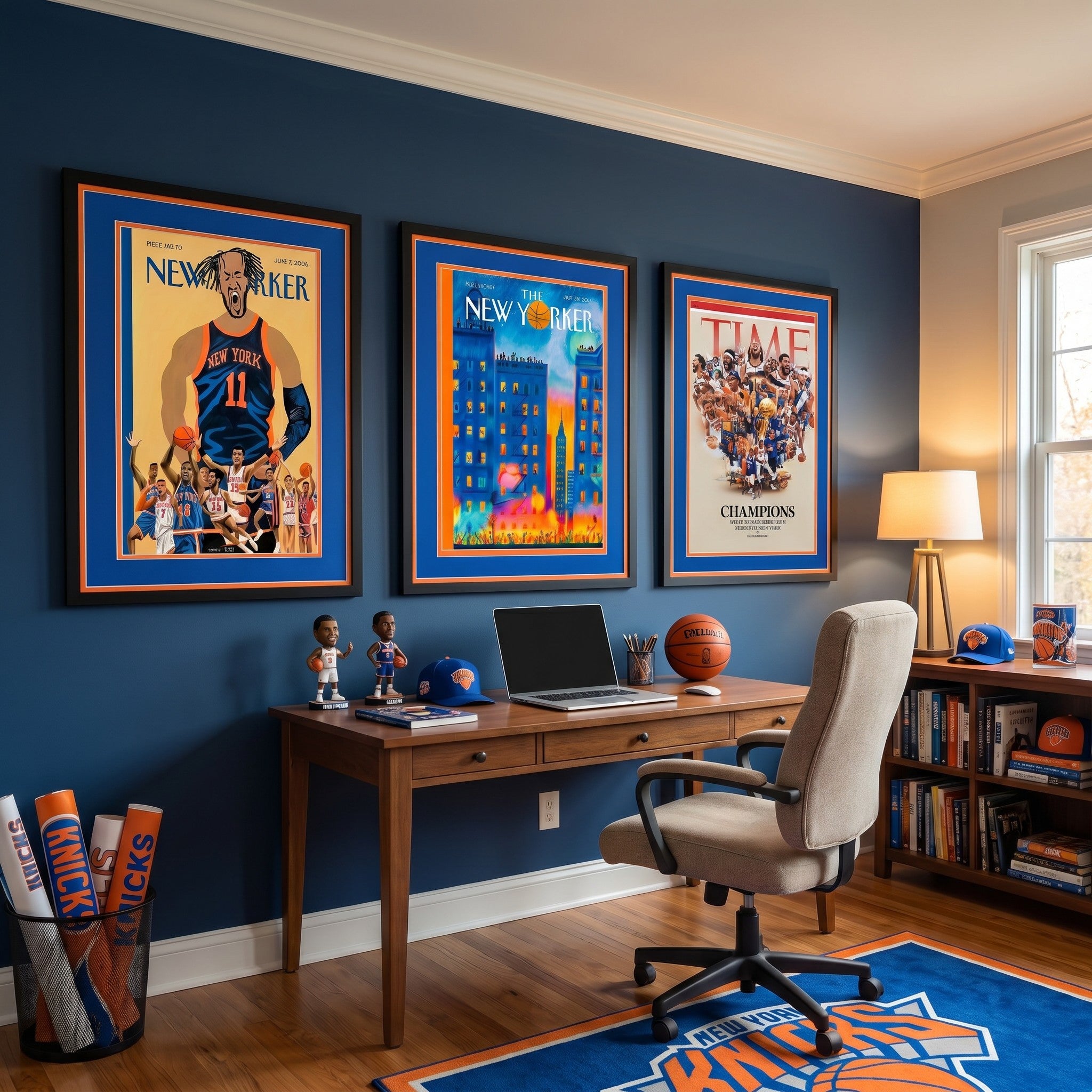 The New Yorker 特注額装 90 x 60cm アート フレーム New Yorker NYC Championship Celebration Framed Art Print | ManCave