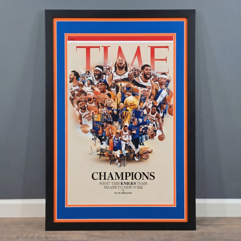 TIME Magazine — "Champions: What This Knicks Team Means to New York" | Framed Art Print