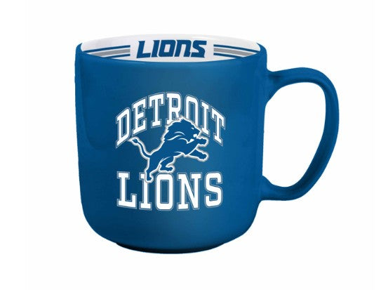 Detroit Lions Coffee Mug 15oz Stripe Design