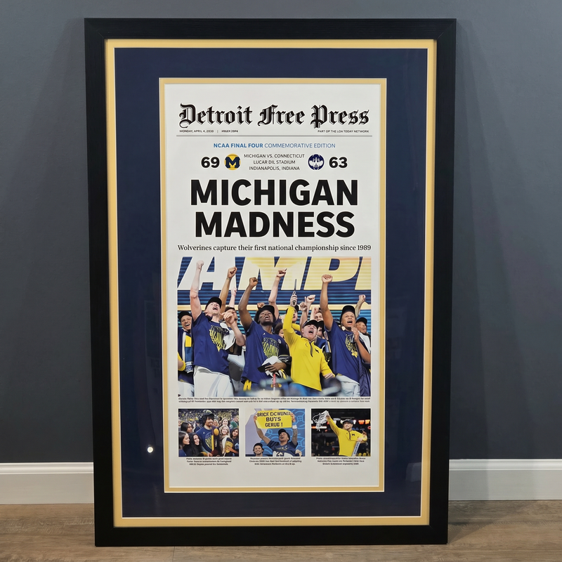 24 x 36 Michigan University National Championship Art Print