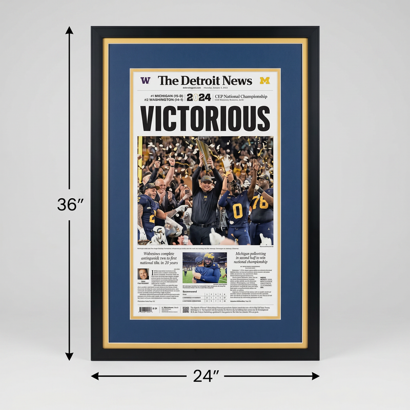 24 x 36 Michigan University National Championship Art Print (Victorious)