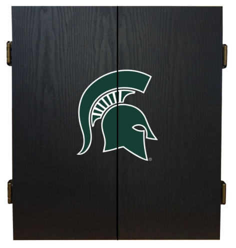Michigan State Spartans Fans Choice Dart Cabinet Set