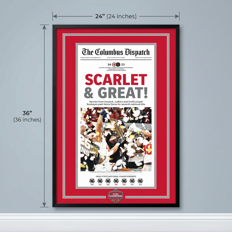 24 x 36 The Ohio State University Championship Art Print