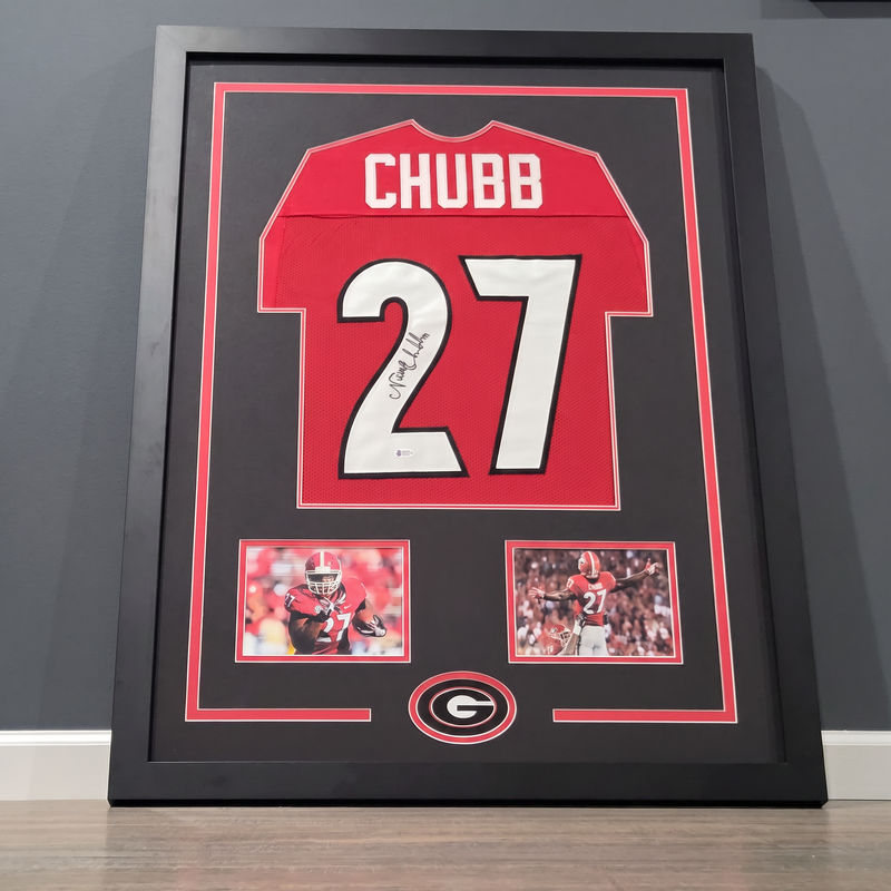 Nick Chubb Autographed Georgia Jersey
