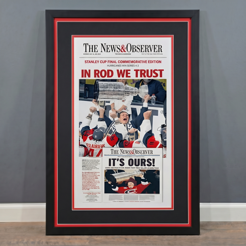 24 x 36 Carolina Hurricanes Stanley Cup Championship Art Print