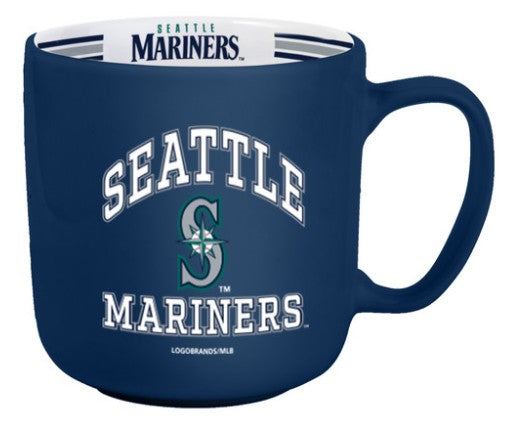 Seattle Mariners Coffee Mug 15oz Stripe Design