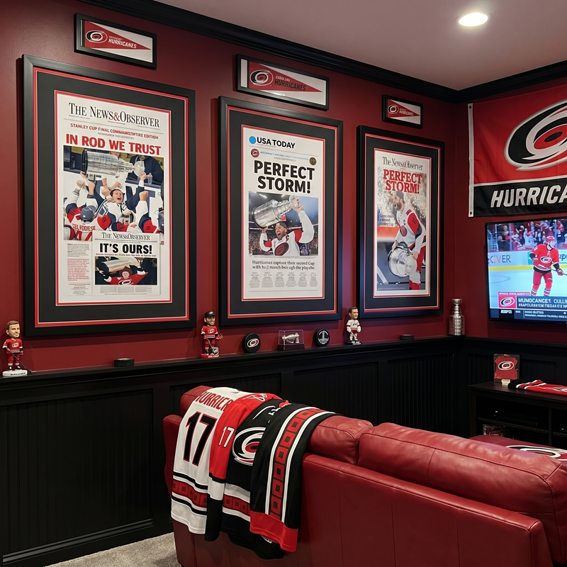 24 x 36 Carolina Hurricanes Stanley Cup Championship Art Print (USA Today)