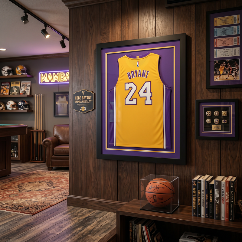 Framed Gold Kobe Bryant #24 Lakers Jersey (UNSIGNED)