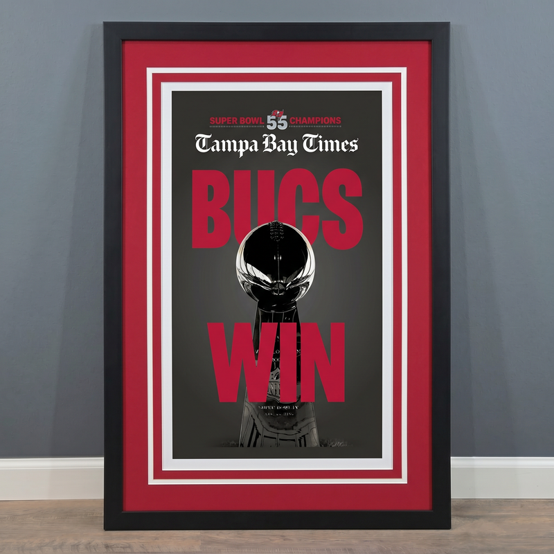 24 x 36 Tampa Bay Buccaneers Super Bowl LV Championship Art Print