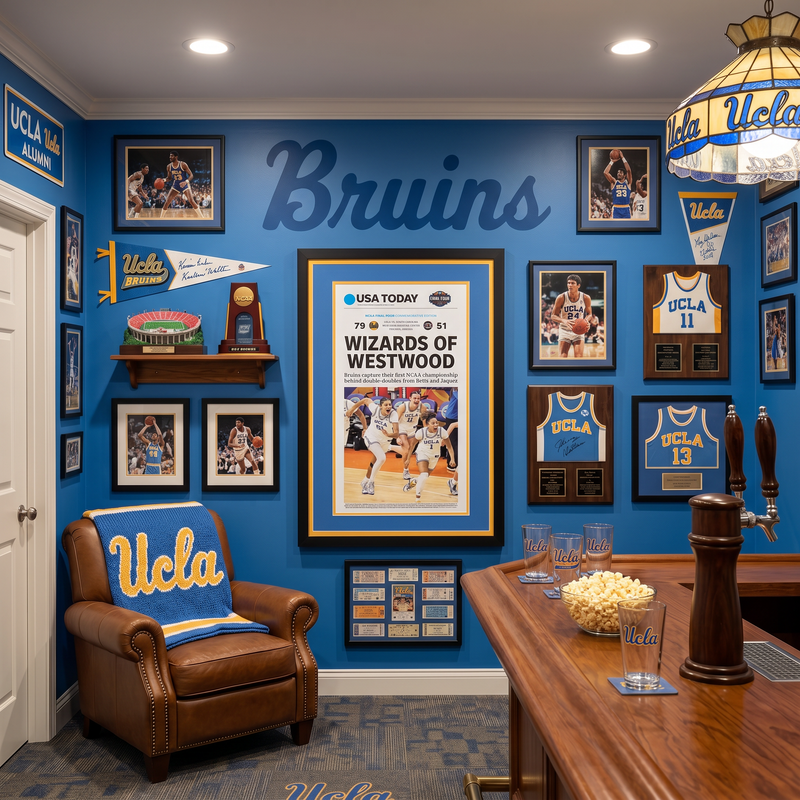 24 x 36 UCLA Womans 2026 College Basketball National Championship Art Print