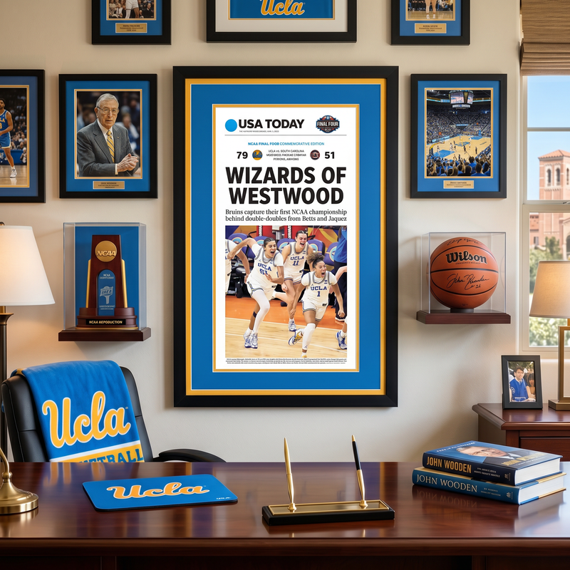 24 x 36 UCLA Womans 2026 College Basketball National Championship Art Print
