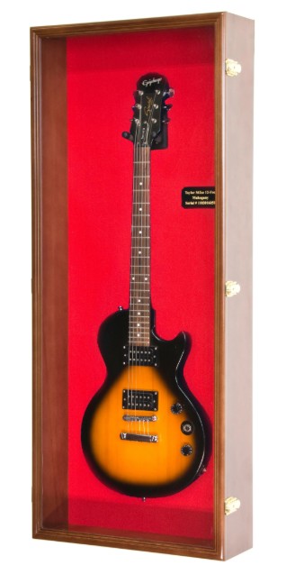 Electric Guitar Display Case Cabinet