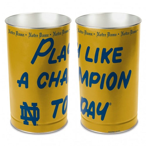 Notre Dame Fighting Irish Wastebasket 15 Inch P.L.A.C.T Design