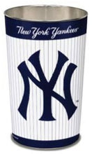 New York Yankees Wastebasket 15 Inch Pinstripes Design