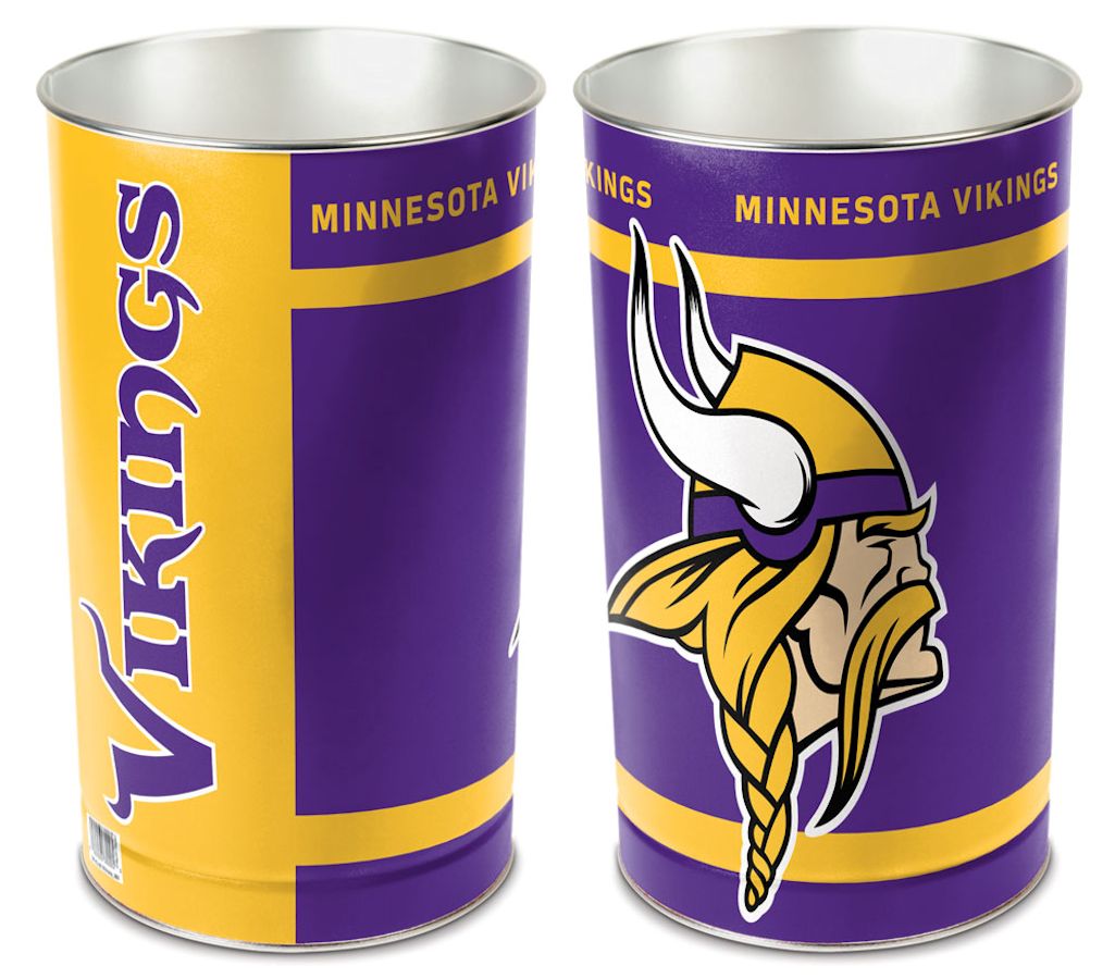 Minnesota Vikings Wastebasket 15 Inch