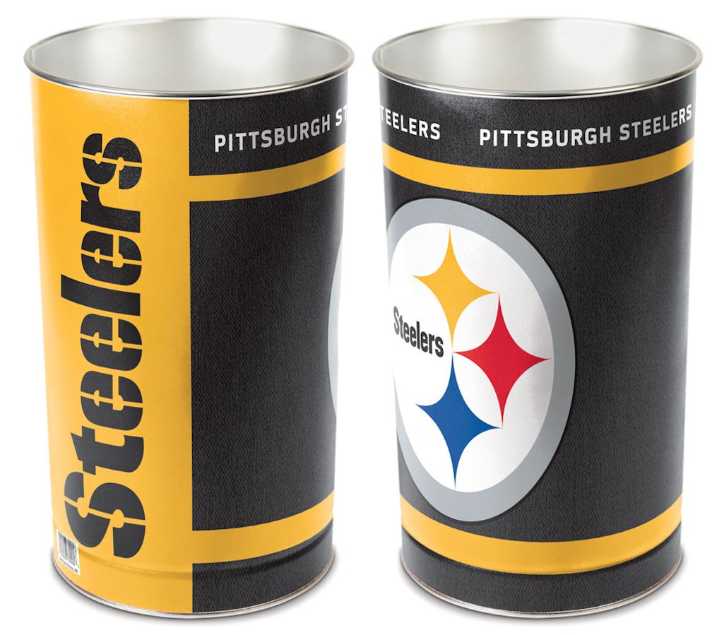 Pittsburgh Steelers Wastebasket 15 Inch