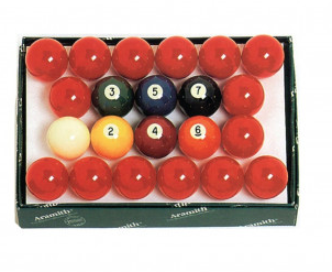 ARAMITH 2 1/8-IN. SNOOKER BALL SET