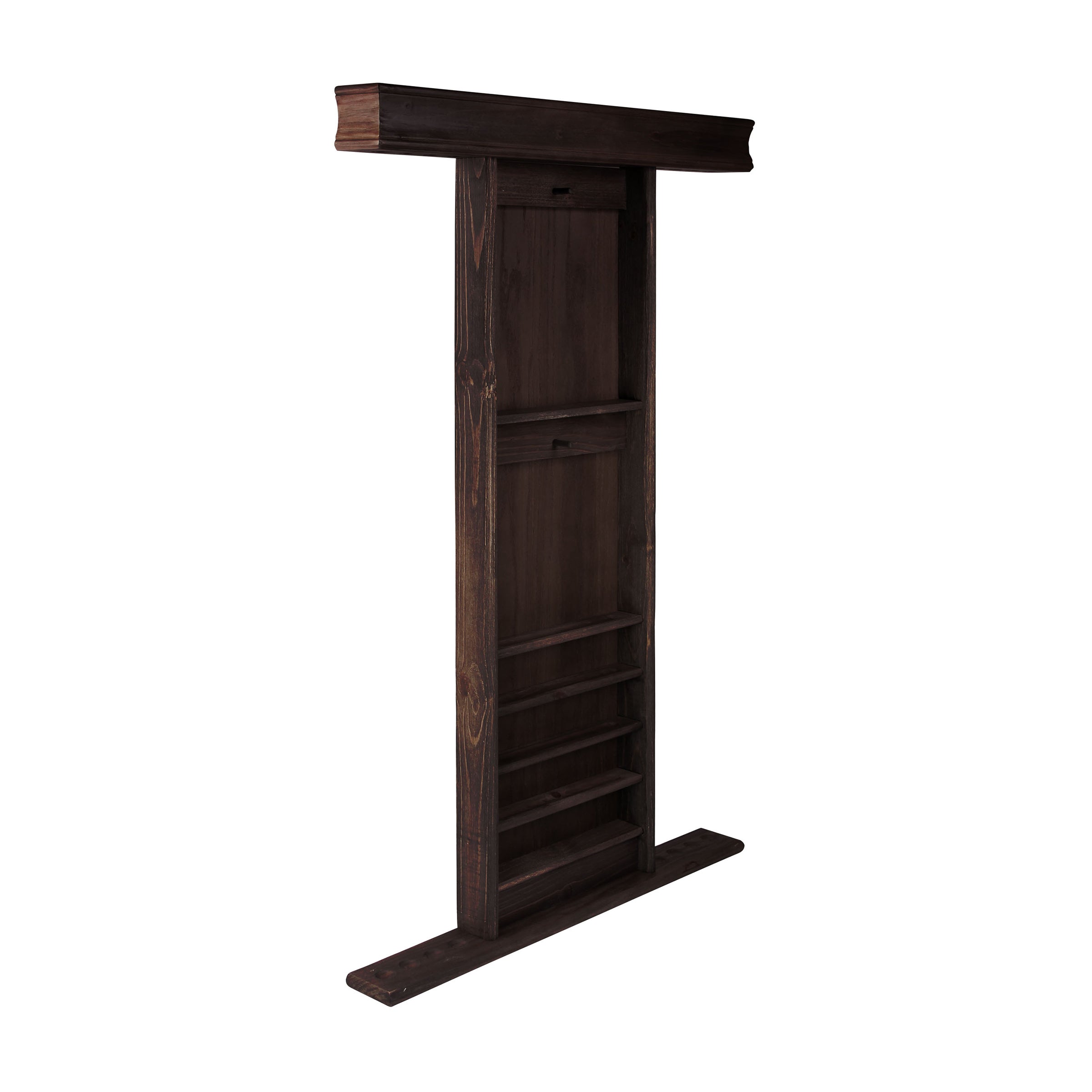 IMPERIAL DELUXE WALL RACK, WEATHERED DARK CHESTNUT