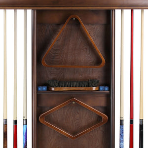 IMPERIAL DELUXE WALL RACK, ANTIQUE WALNUT