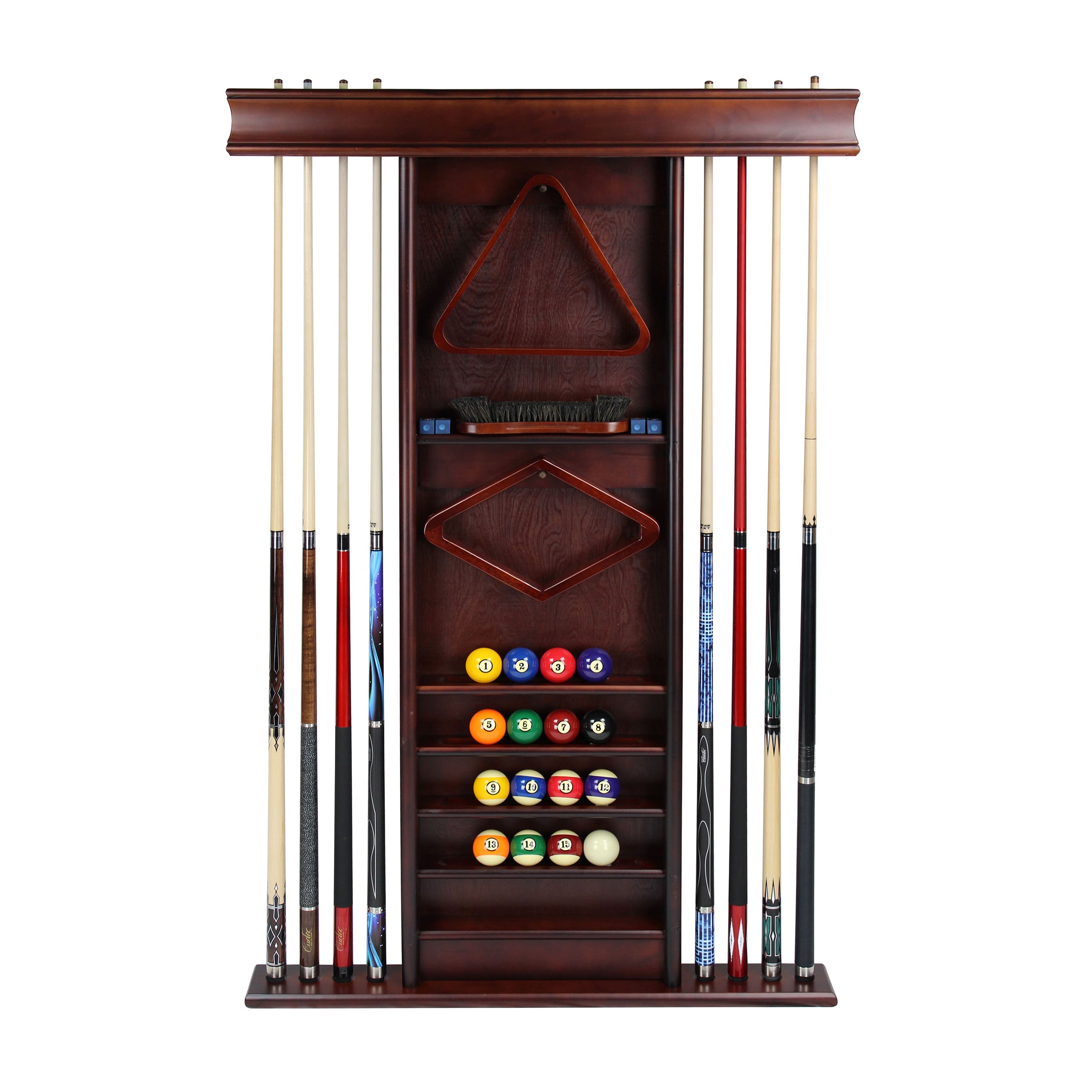 Wall Rack Large IMPERIAL DELUXE WALL RACK, MAHOGANY – ManCave-Decor.com