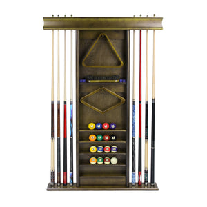 IMPERIAL DELUXE WALL CUE RACK, CAPPUCCINO