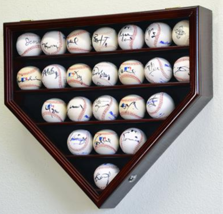 23 Baseball Display Case Cabinet
