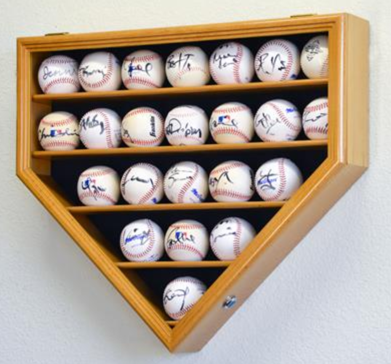 23 Baseball Display Case Cabinet
